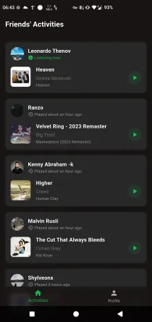 Friend Activity